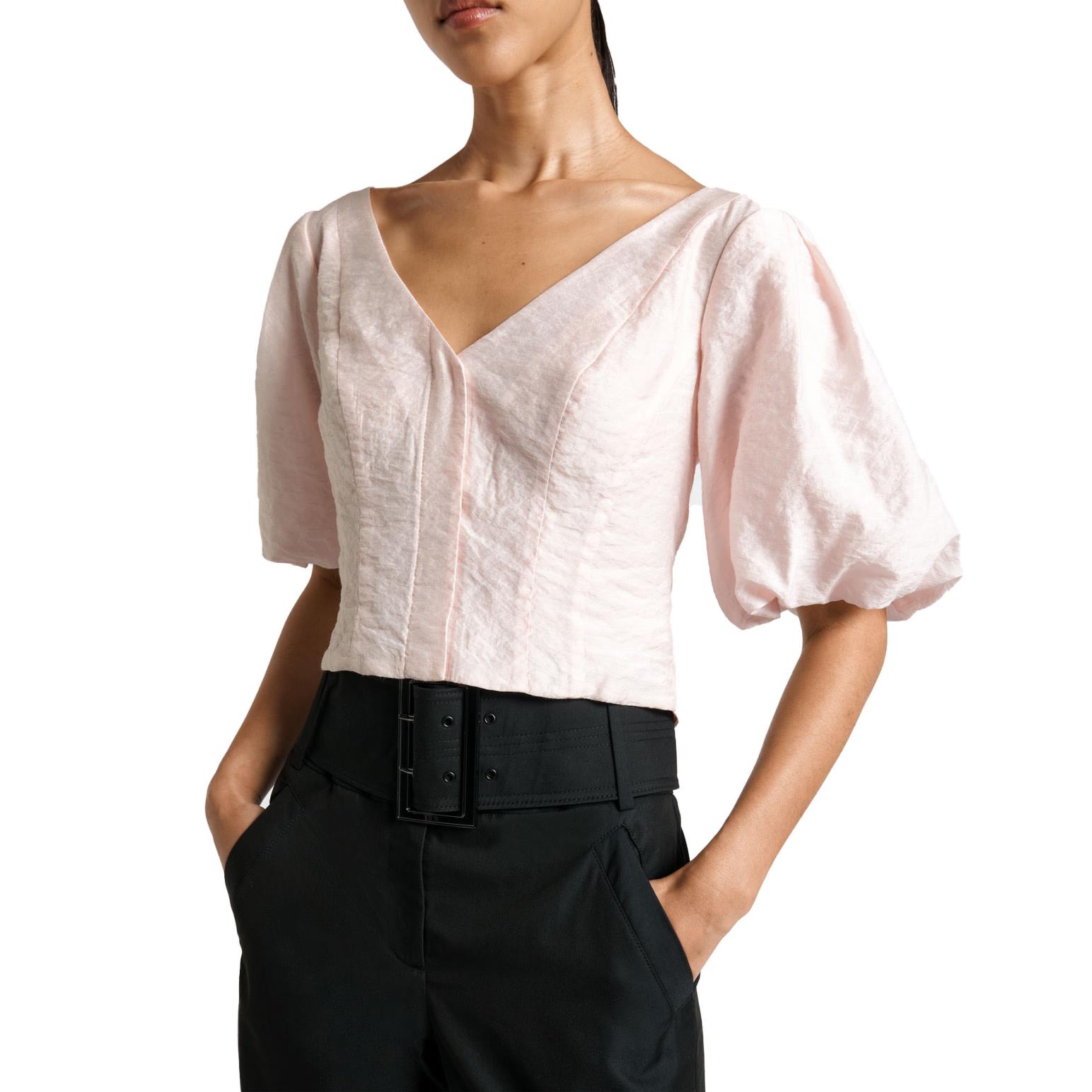 Cue Light Viscose Puff Sleeve Top